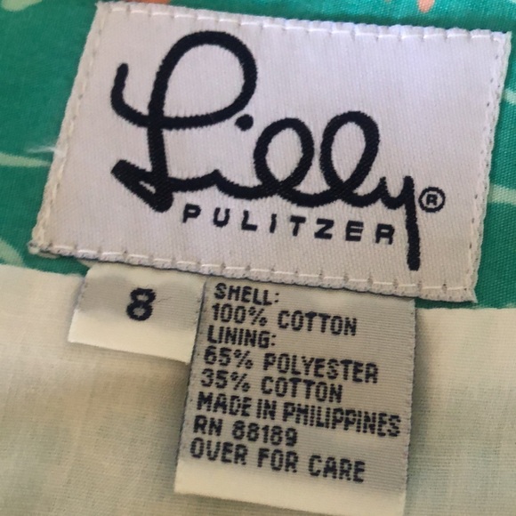 Lilly Pulitzer vintage midi zip up skirt White Label size 8 perfect - Picture 2 of 2